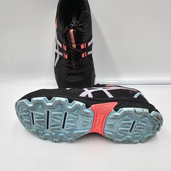 Size 8.5 - ASICS Gel Venture 8 Blue/Black Ginger Peach - Picture 8 of 11